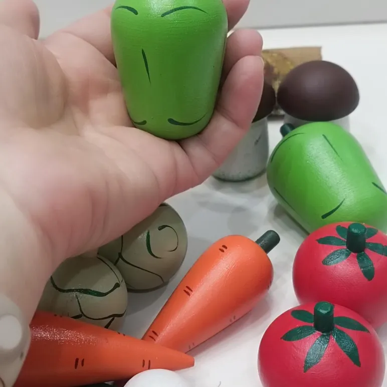 Счетный материал Овощи деревянные, 20шт