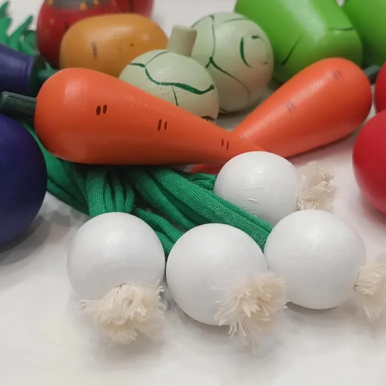 Счетный материал Овощи деревянные, 20шт