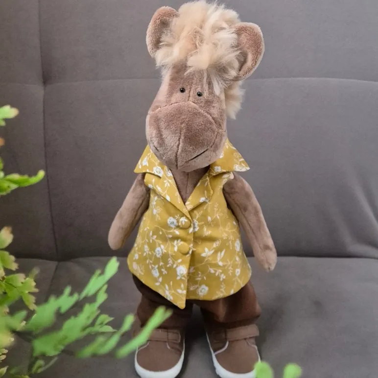 Интерьерная игрушка-лошадка Вельвет