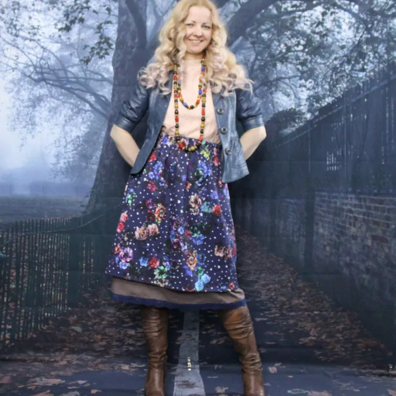 Юбка джинсовая двойная. Юбка на осень-зиму