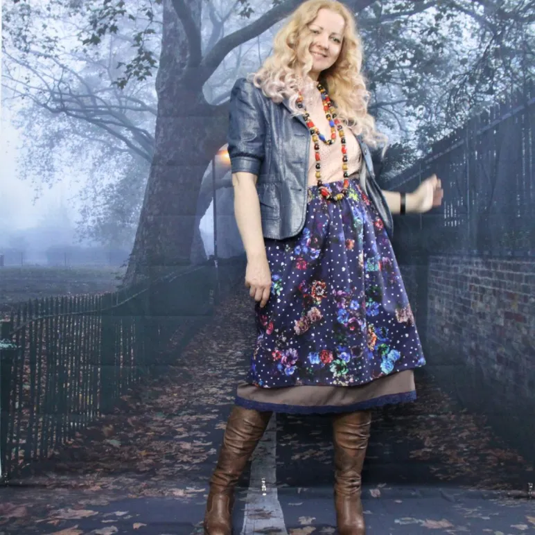 Юбка джинсовая двойная. Юбка на осень-зиму