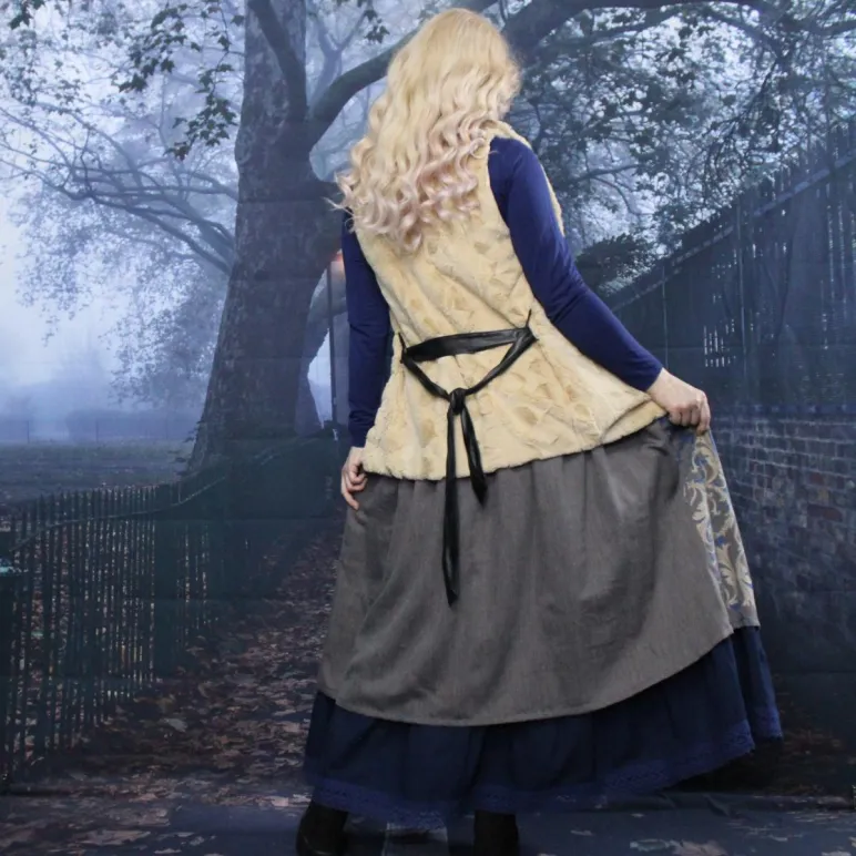 Юбка в стиле бохо из полушерсти. Юбка на осень-весну