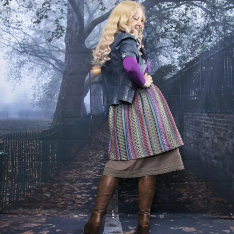 Юбка двойная. Юбка на осень-зиму