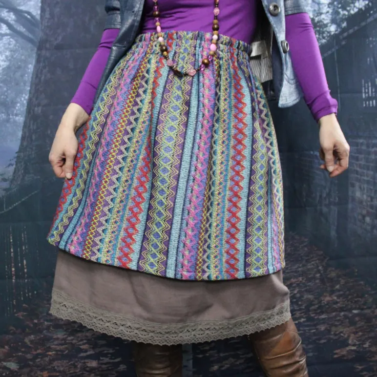 Юбка двойная. Юбка на осень-зиму