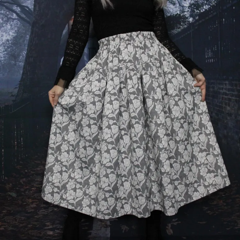 Красивая юбка из жаккарда. Юбка на осень-зиму