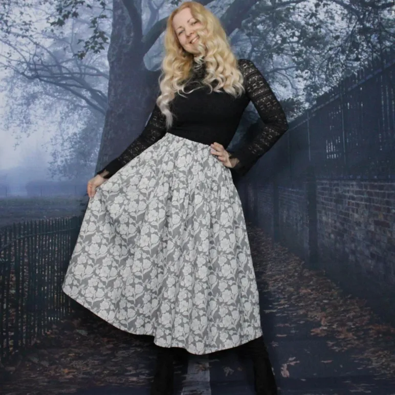 Красивая юбка из жаккарда. Юбка на осень-зиму