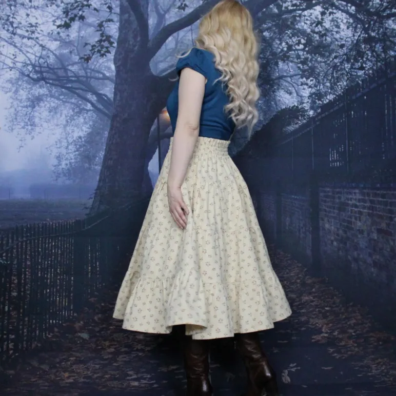 Юбка фланелевая ярусная на осень-зиму