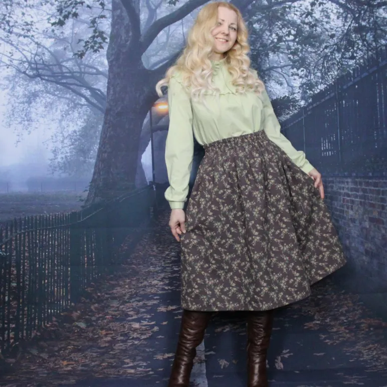 Юбка фланелевая пышненькая на осень-зиму