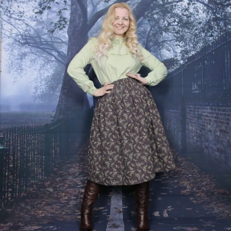 Юбка фланелевая пышненькая на осень-зиму