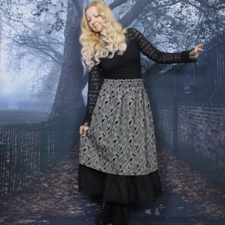 Юбка твидовая двойная. Юбка на осень-зиму