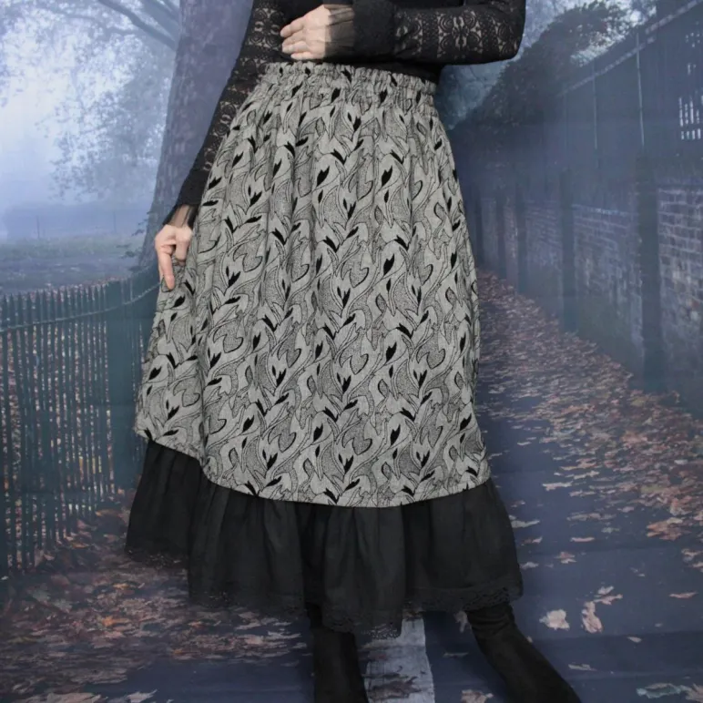 Юбка твидовая двойная. Юбка на осень-зиму