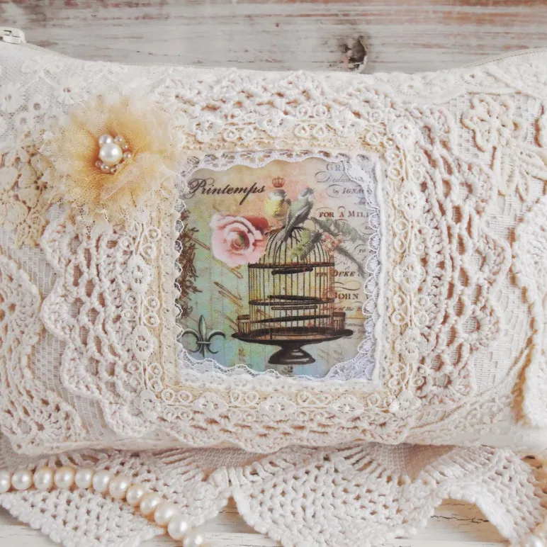 Косметичка в винтажном стиле