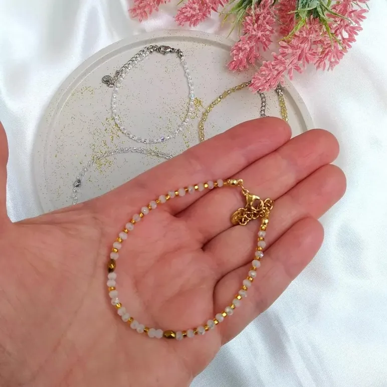 Браслет женский "Шампань в золоте"