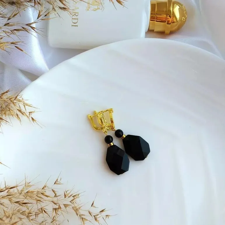 Серьги с агатами "Безупречность"