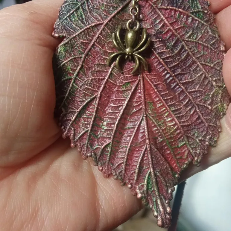 Комплект украшений «Бабье лето»: колье + серёжки