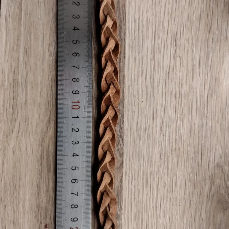 Браслет кожаный плетеный унисекс