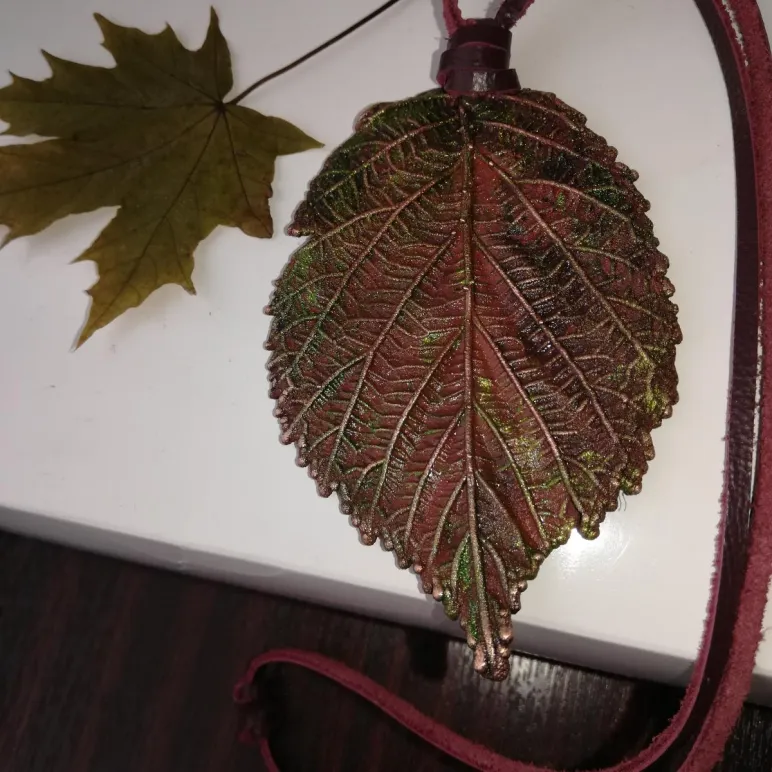 Комплект украшений «Бабье лето»: колье + серёжки