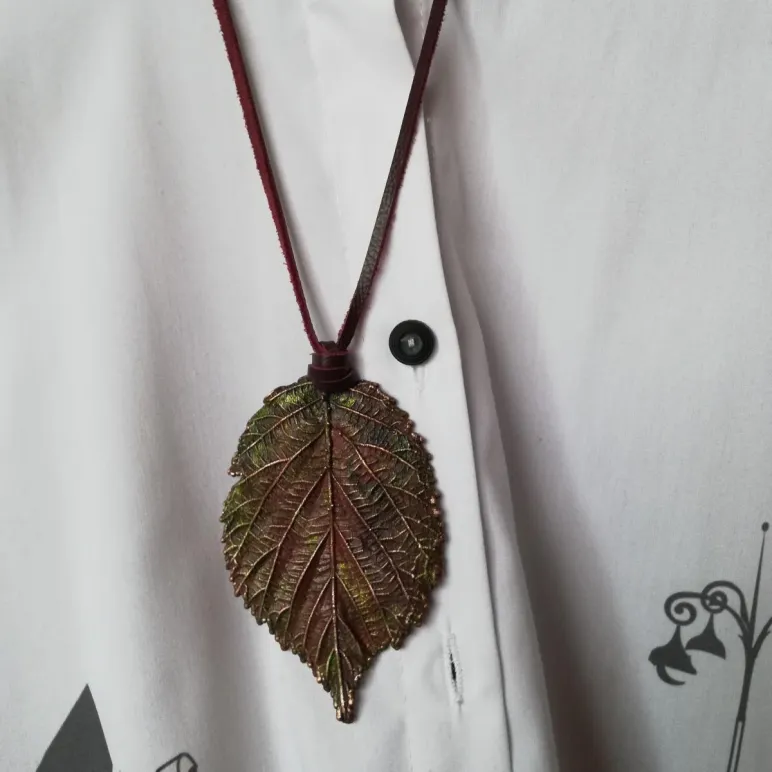 Комплект украшений «Бабье лето»: колье + серёжки