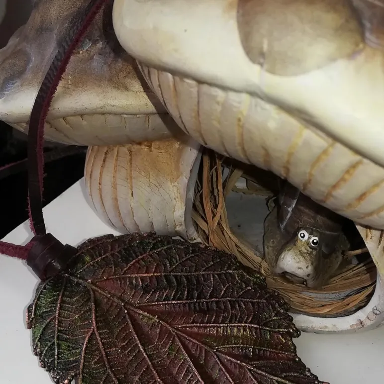 Комплект украшений «Бабье лето»: колье + серёжки