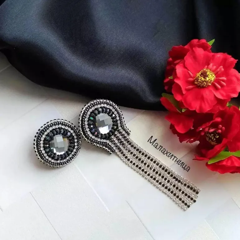 Серьги "Дыхание ночных теней"