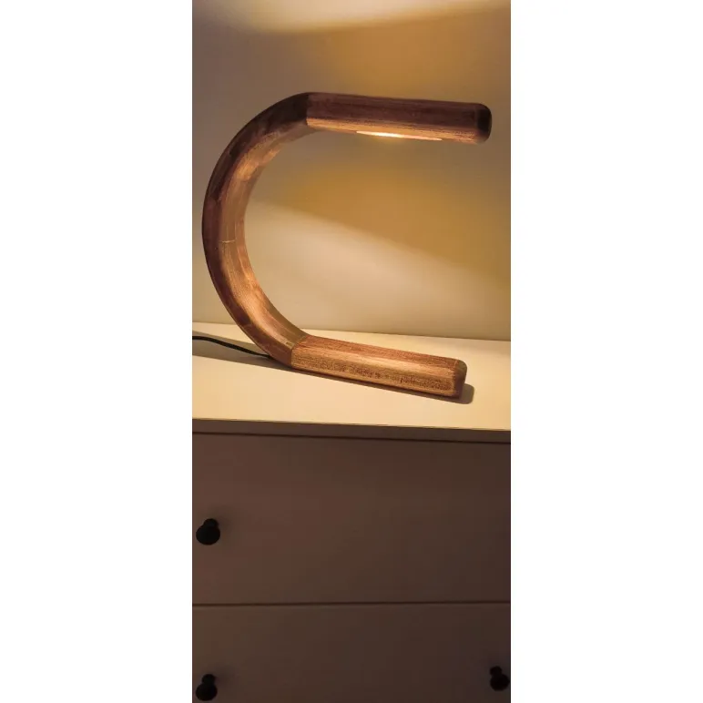 Лампа настольная массив дерева, ручная работа