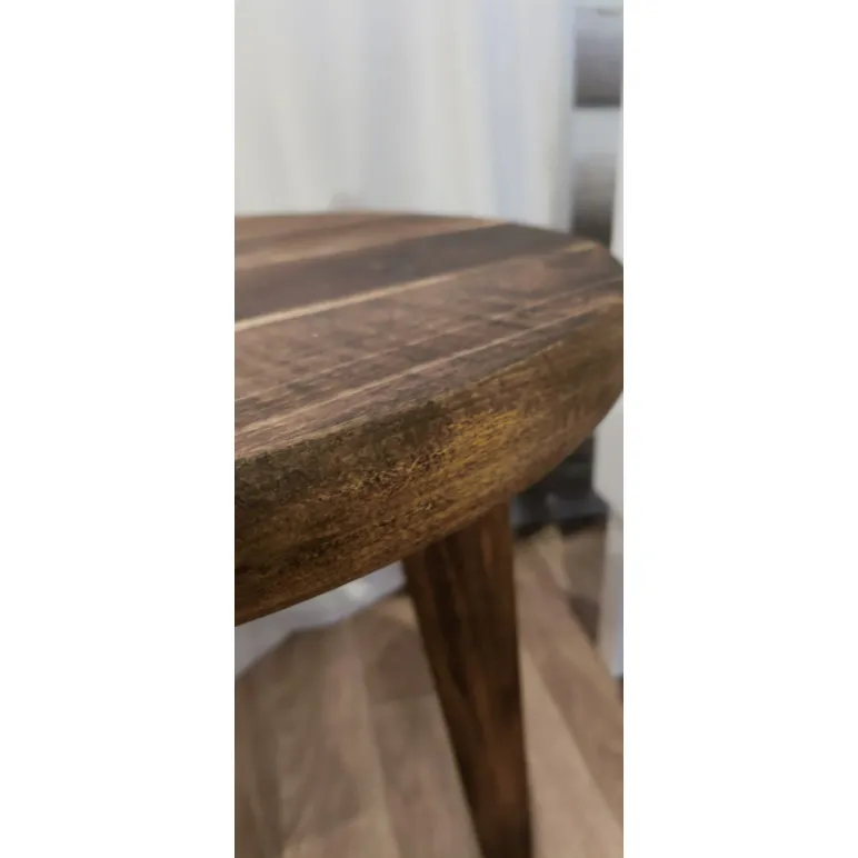 Столик прикроватный, журнальный, кофейный, для кальяна. Массив дерева, ручная работа, цвет дуб.