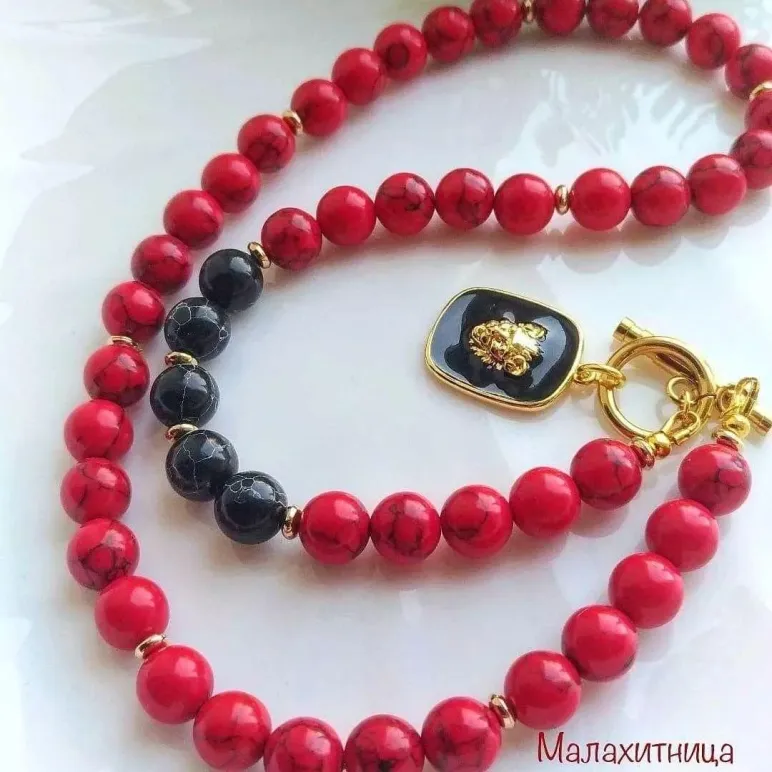 Колье из турквенита "Ты такая красивая!"