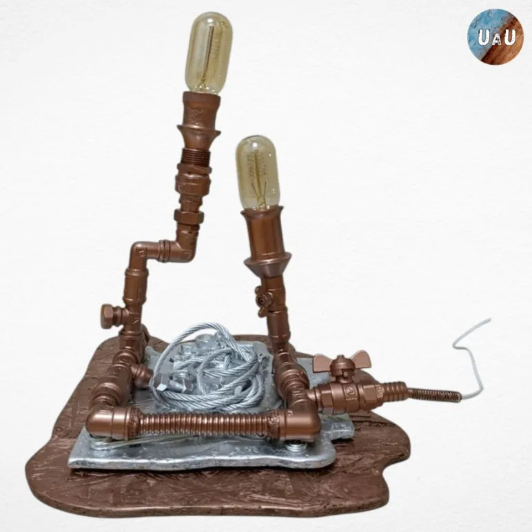 Ночник ручной работы "Водопровод"