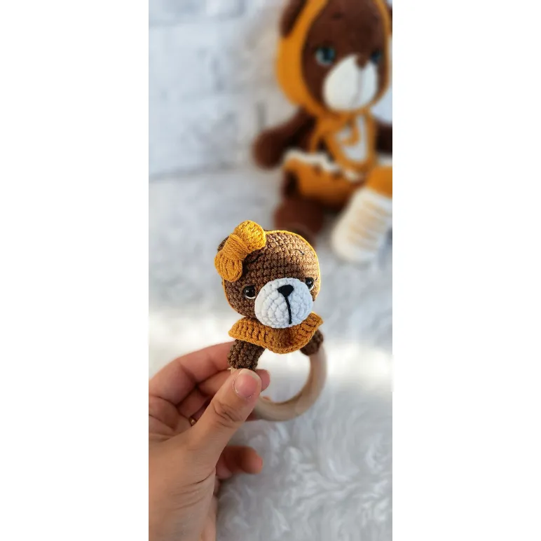 Игрушка "Мишка-малыш с бутылочкой" и погремушкой