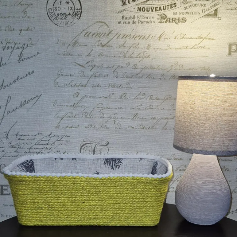 Корзина ручной работы из джута универсальная