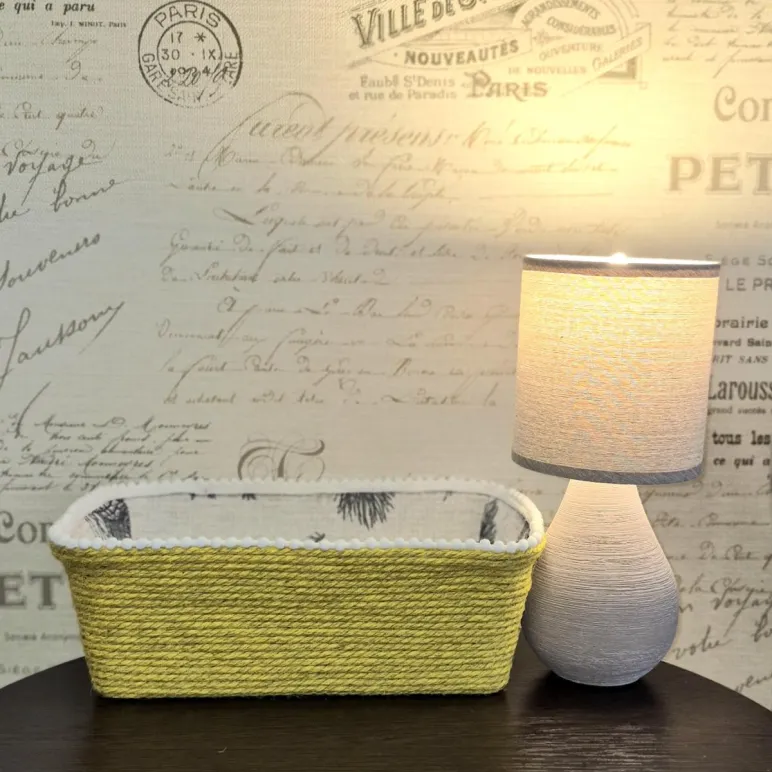 Корзина ручной работы из джута универсальная