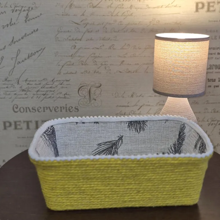 Корзина ручной работы из джута универсальная