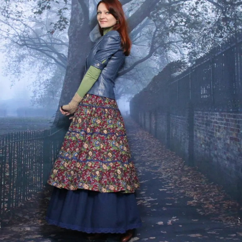 Юбка в стиле бохо. Юбка с подъюбником