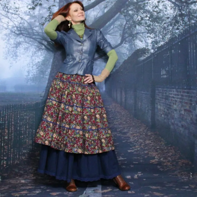 Юбка в стиле бохо. Юбка с подъюбником