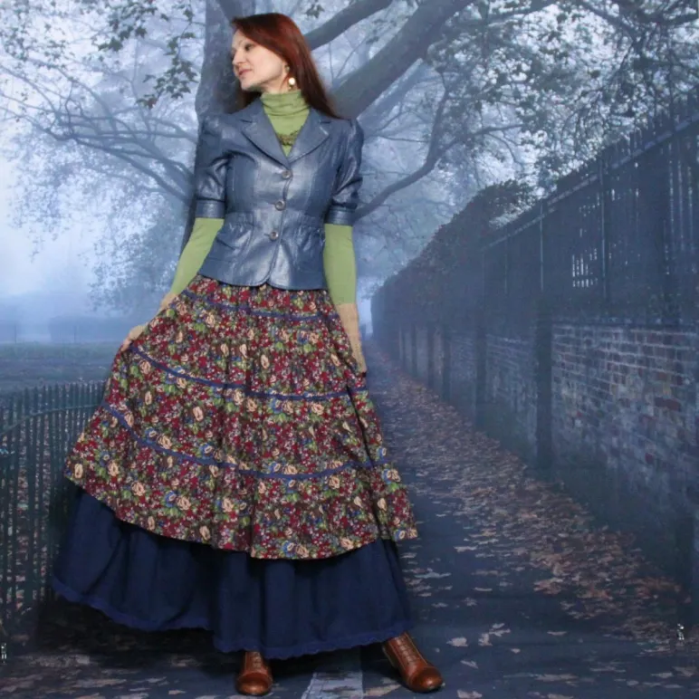 Юбка в стиле бохо. Юбка с подъюбником