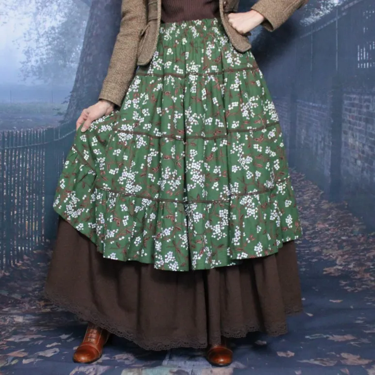 Юбка в стиле бохо с подъюбником.