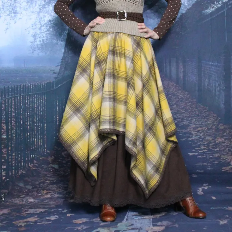 Юбка в стиле бохо. Теплая юбка на зиму