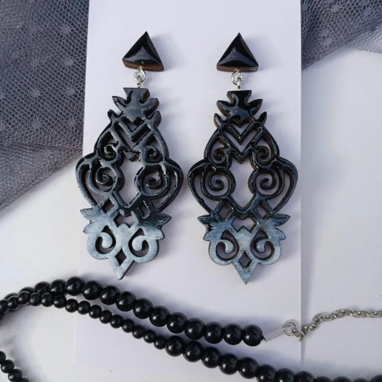 серьги женские"Кружева"