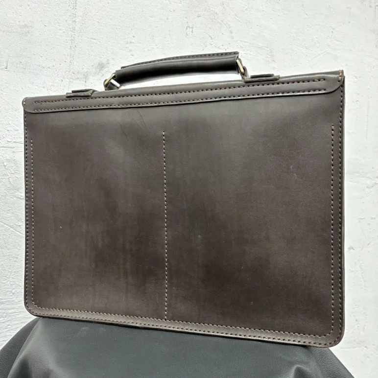 Кожаный портфель ручной работы