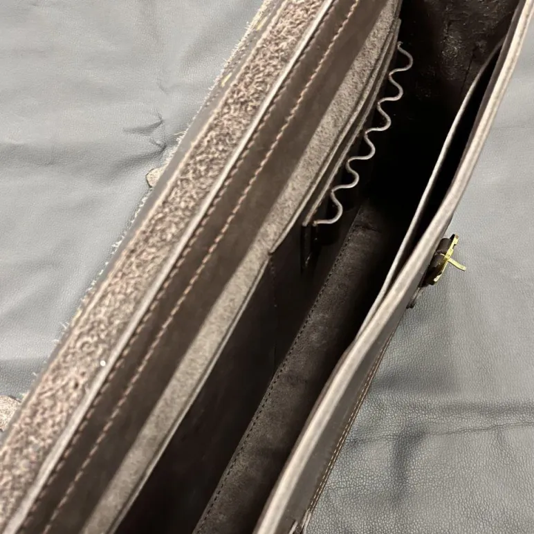 Кожаный портфель ручной работы