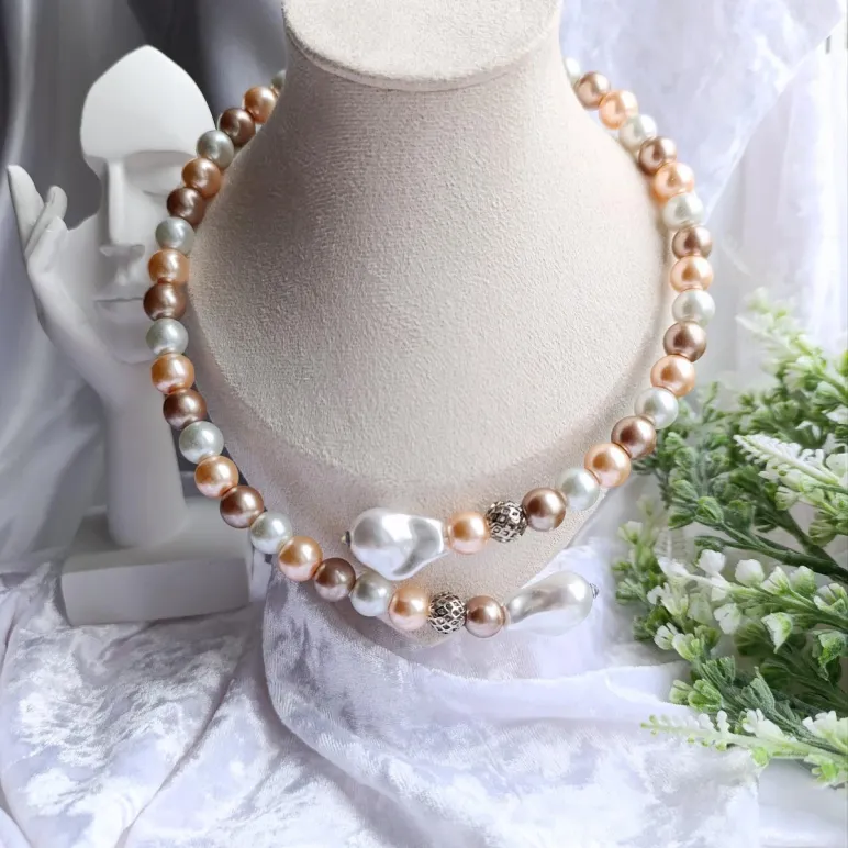 Колье-чокер из жемчуга Майорка
