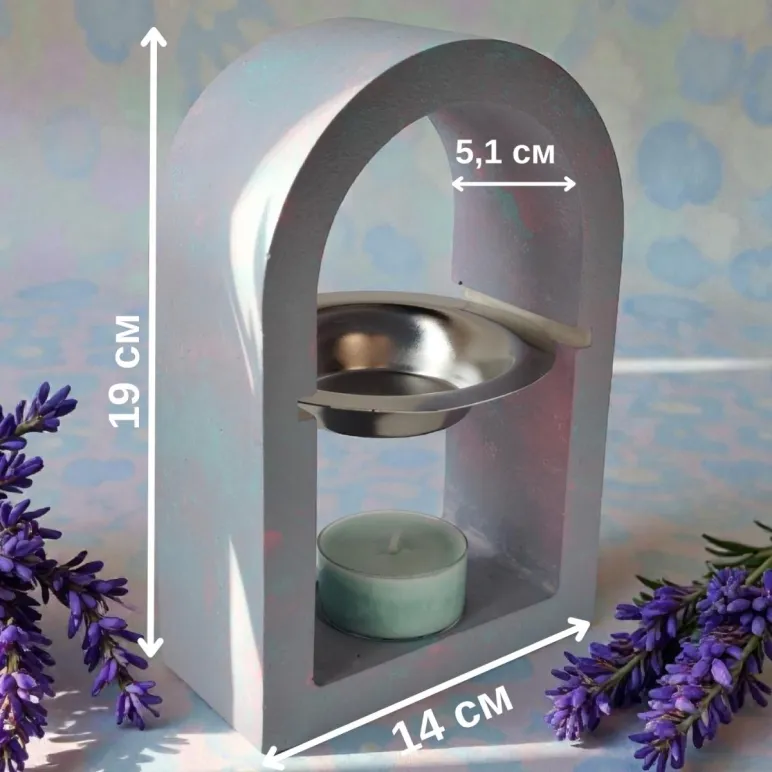 НАБОР, Аромалампа Арка PANED ART для воска и масел, аромат Лаванда Дрифтфуд