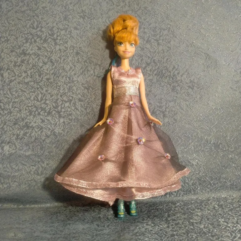 одежда, платье для куклы Анны из мультфильма "Холодное сердце"