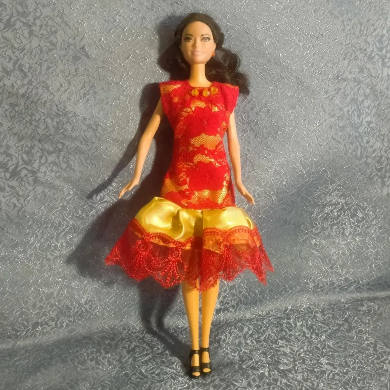 Одежда, платье для куклы Барби