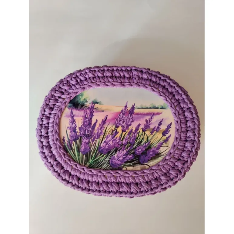 Шкатулка ручной работы фиолетовая Лаванда