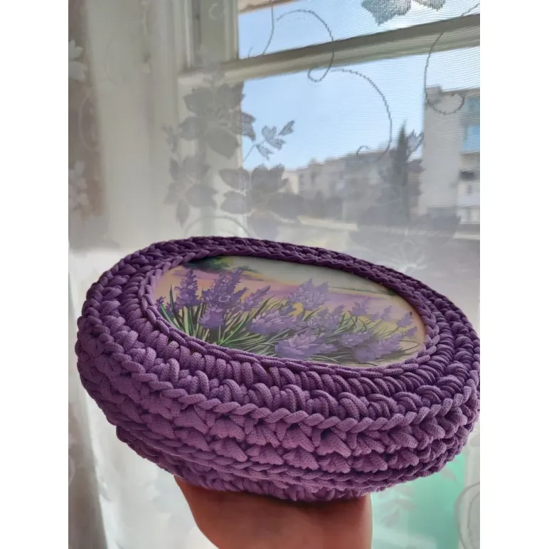 Шкатулка ручной работы фиолетовая Лаванда