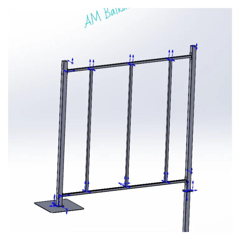 Ограждение декоративное, быстро возводимое "PRE-ERECTED FENCING"