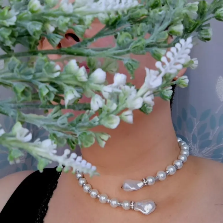 Колье-чокер из жемчуга Майорка