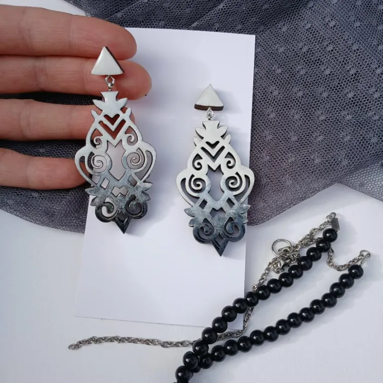 серьги женские"Кружева"