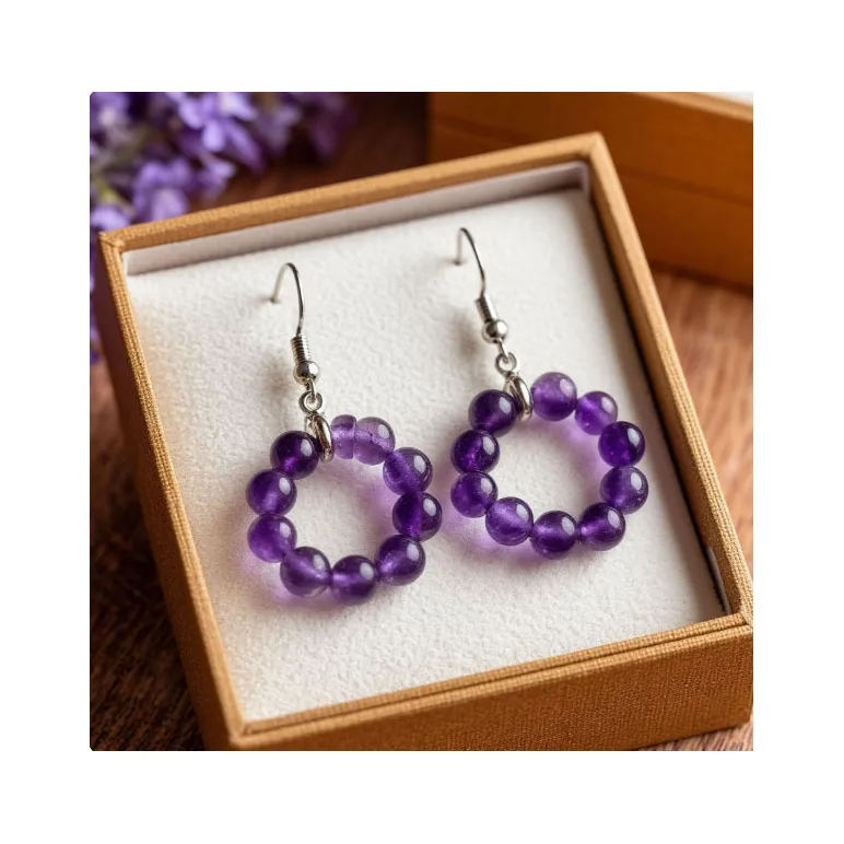 Сережки из аметиста